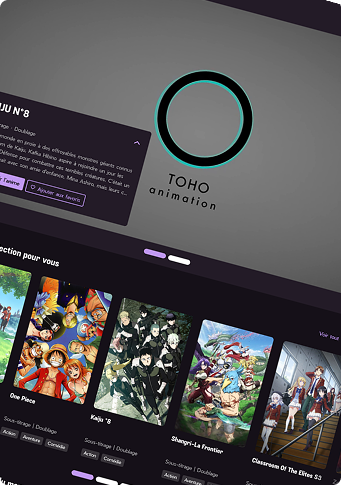 Akemi mangas : site de streaming d'animes japonais réalisé dans le cadre d'un cours à l'école ESD sur l'UI Kit.