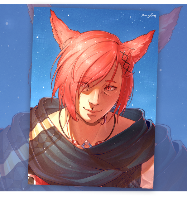 Final Fantasy XIV / Grah'a Tia - A5 Poster